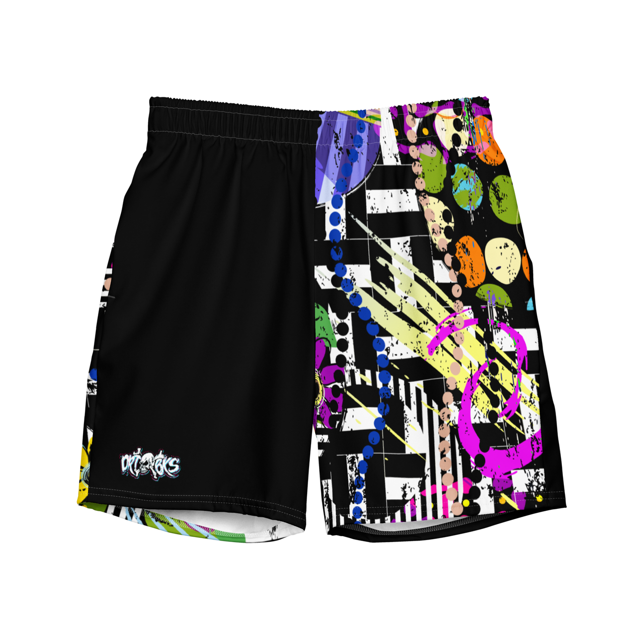 Abstract Swim Trunks