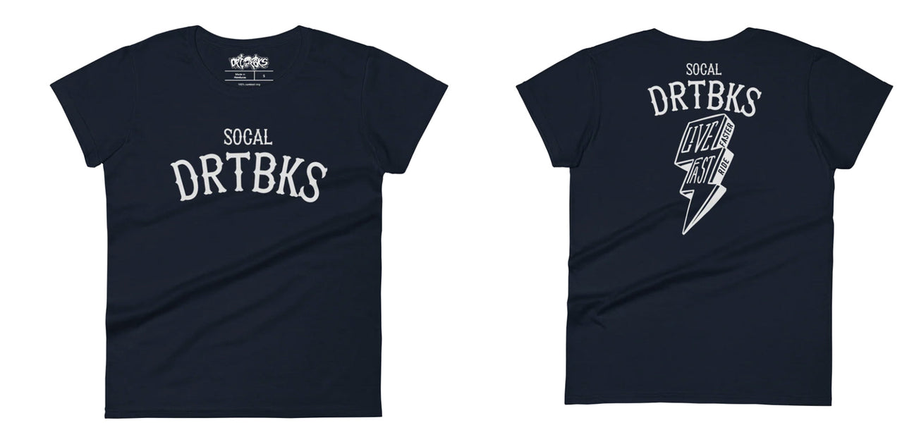 Women’s SoCal “Live Fast” T-Shirt — Ride Bold, Live Free