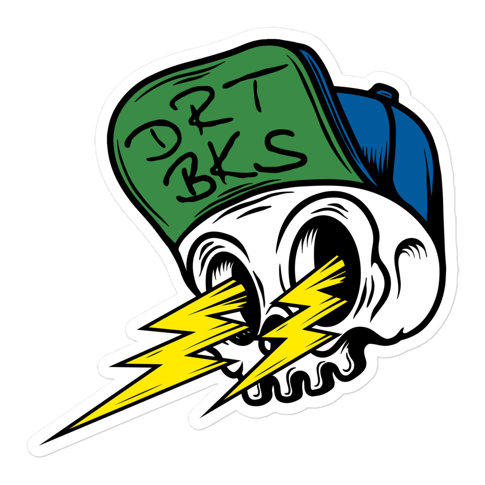 Skull Bolts Sticker